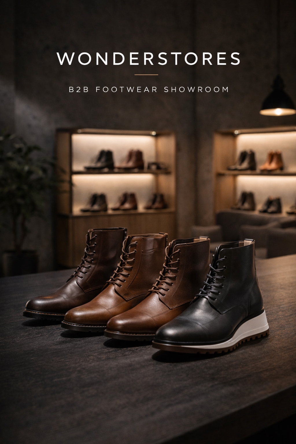 Anteprima dell'infrastruttura Showrooms Wonderstores su dispositivi mobile e desktop